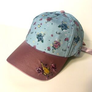 Disney Jasmine Floral Baseball Cap NWT
